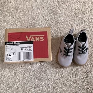Toddler Vans Authentic Elastic Shoes Alloy/Black